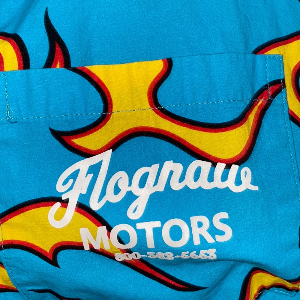 GOLF WANG FLAME SHIRT BUTTON DOWN IN BRAND NEW CONDITION SHIPS IMMEDIATELY